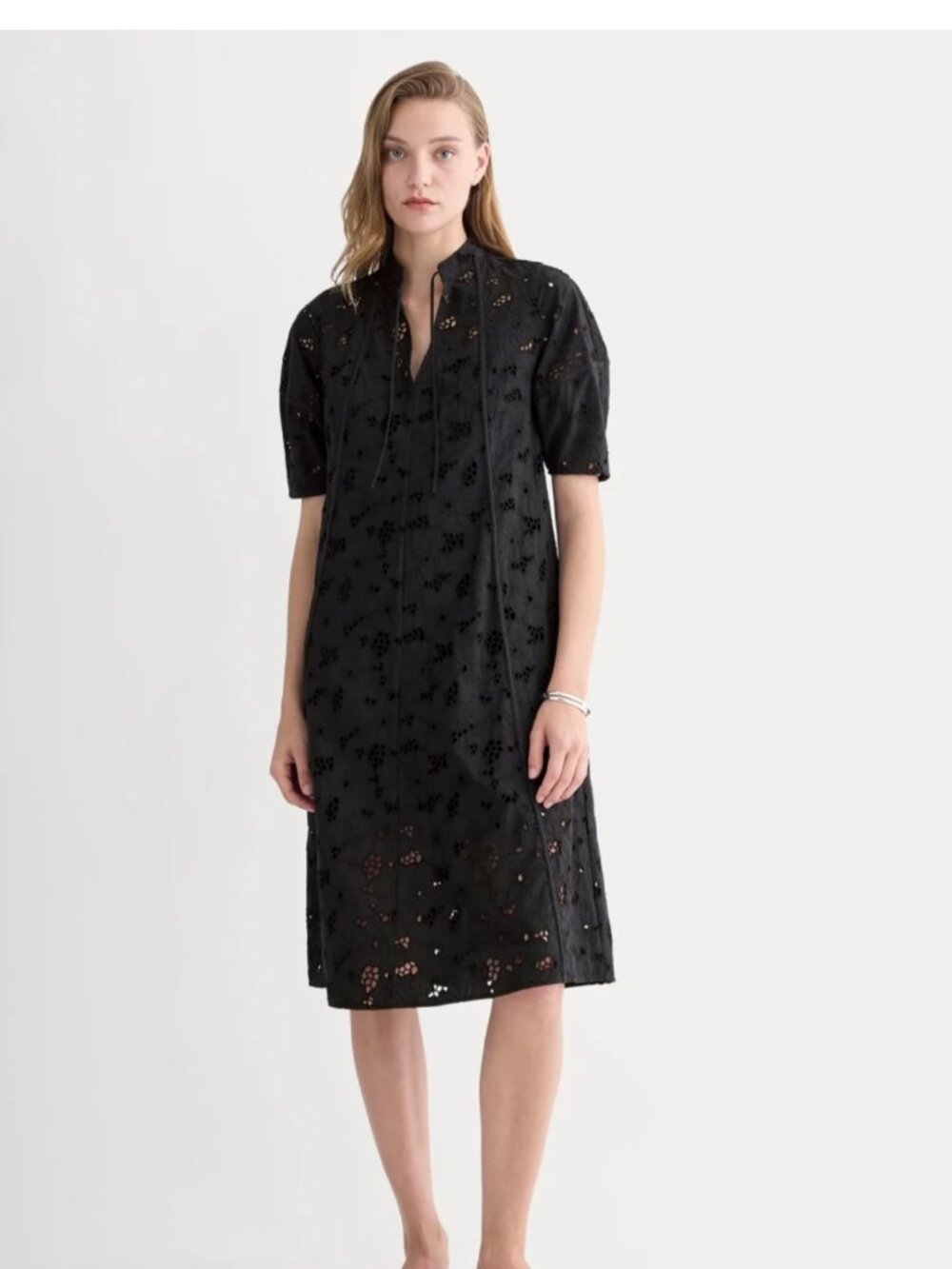Everlane eyelet midi dress, S, NWT